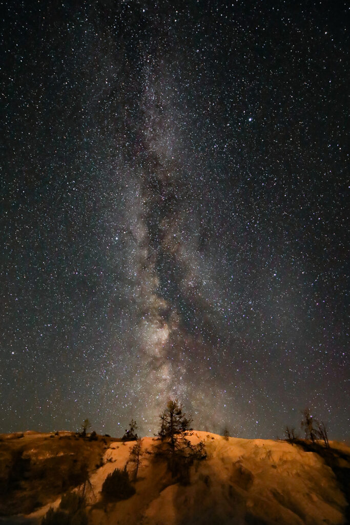 Greg Root, Milky Way over Yellowstone in WY